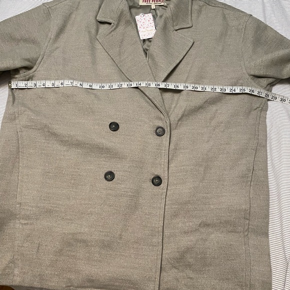 Free People Hannah Slouchy Soft Oversized Blazer Jacket XL NWT oatmeal - Picture 5 of 11